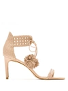 EVA POM-POM HIGH HEELS SANDALS