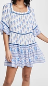 PLAYA LUCILA DROP WAIST BORDER PRINT DRESS BLUE BORDER PRINT,PLAYA30078