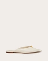 Valentino 10mm Roman Stud Leather Mules In Light Ivory