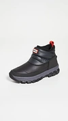 Hunter Insulated Waterproof Snow Ankle Boot In Black