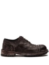 DOLCE & GABBANA VINTAGE-LOOK LEATHER BROGUES