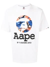 AAPE BY A BATHING APE 图案印花T恤