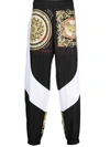 VERSACE PANELLED BAROQUE-PRINT TRACK PANTS