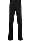 VERSACE EMBROIDERED LOGO TAILORED TROUSERS