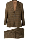 GABRIELE PASINI CHECKED TWO-PIECE WOOL SUIT