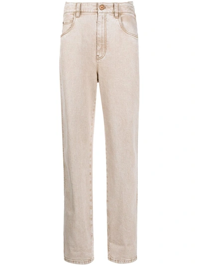 Brunello Cucinelli 石洗效果直筒牛仔裤 In Neutrals