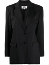 Mm6 Maison Margiela Oversized Single-breasted Blazer In Black