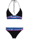 Off-white Triangle Logo Bikini Set In Black