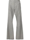 OFF-WHITE CHECKED TAILORED TROUSERS