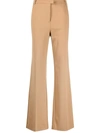 PINKO SCUBA-EFFECT FLARED TROUSERS