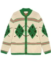 GUCCI ARGYLE INTARSIA CARDIGAN