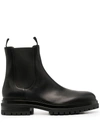 Gianvito Rossi Chester Leather Chelsea Boots In Black