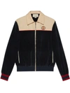 GUCCI LOGO-PATCH PANELLED ZIP JACKET