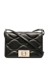 FURLA QUILTED LEATHER CROSSBODY BAG