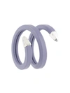 Bottega Veneta Leather Cuff Bracelet In Purple
