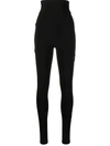 ATU BODY COUTURE HIGH-WAISTED JERSEY LEGGINGS
