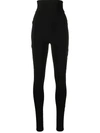 Atu Body Couture High-waisted Jersey Leggings In Black