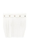 Comme Des Garçons Fringed Edge Wallet In White
