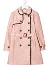 FENDI FF QUILTED TRENCH COAT