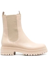 Gianvito Rossi Chester Trek-sole Leather Chelsea Boots In Neutrals
