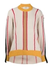 Ambush Pullover In Beige With Multicolor Intarsia In Beige