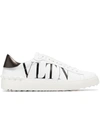 Valentino Vltn Open Low-top Sneakers In Bianco