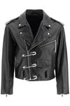 RAF SIMONS BIKER JACKET WITH SAFETY PIN,202 650 40020 0099