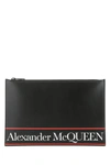 ALEXANDER MCQUEEN ALEXANDER MCQUEEN LOGO PRINT CLUTCH