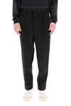 AMI ALEXANDRE MATTIUSSI AMI TAPERED CROPPED TROUSERS