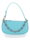 BY FAR BY FAR MINI RACHEL EMBOSSED SHOULDER BAG