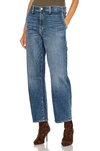Nili Lotan Carpenter Wide-leg Jeans In Classic Wash