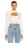 Fleur Du Mal Bella Shirt In Ivory