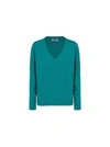 PRADA PRADA WOMEN'S LIGHT BLUE WOOL jumper,P24T0NS1921APRF0360 40