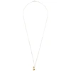 1064 STUDIO SILVER & GOLD SHAPE OF WATER 15N NECKLACE