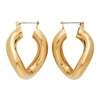 LAURA LOMBARDI GOLD ANIMA HOOP EARRINGS