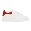 ALEXANDER MCQUEEN WHITE & RED OVERSIZED SNEAKERS