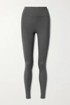 Girlfriend Collective High-rise Slim-fit Stretch-woven Leggings In Gray