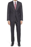 Hickey Freeman Infinity Classic Fit Solid Wool Suit In Charcoal