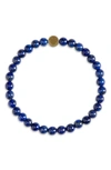 Caputo & Co Stone Bead Bracelet In Lapis Lazuli
