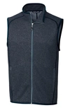 Cutter & Buck Mainsail Zip Vest In Liberty Navy Heather