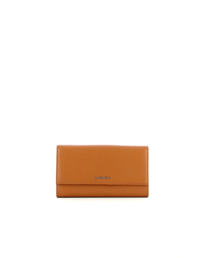 Coccinelle Womens Brown Wallet In Caramel