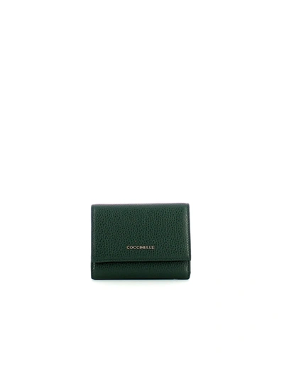 Coccinelle Womens Green Wallet In Dark Green
