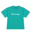 BALENCIAGA LOGO棉质针织T恤,P00530055