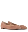 GIANVITO ROSSI SUEDE BALLET FLATS,P00529330