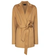 Joseph Cenda Belted Wool And Cashmere-blend Coat In Camel