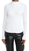 VERONICA BEARD JEAN THERESA TURTLENECK WHITE,VBEAC30224