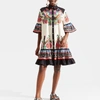 La Doublej Choux Printed Cotton-poplin Dress In Calata