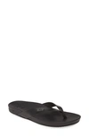 Reef Cushion Court Womens Faux Leather Snake Print Flip-flops In Black