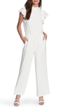 1.state Flutter Sleeve Jumpsuit In Soft Ecru