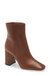 Sam Edelman Codie Square Toe Bootie In Toasted Coconut